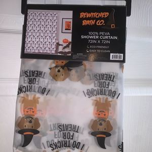 Halloween Dog Trick For Treats Shower Curtain
